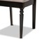 Baxton Studio Sadie Modern and Contemporary Sand Fabric and Dark Brown Finished Wood 7-Piece Dining Set 174-10535-10894-Zoro - alternate 2